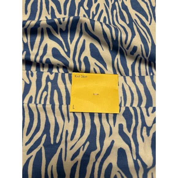 DVF Diane Von Furstenberg Target Women's A-Line Sea Twig Blue Skirt Size L Large - Picture 10 of 14